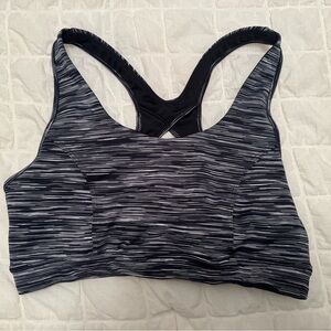 Black and Gray Sports Bra